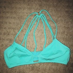 Turquoise swimsuit top